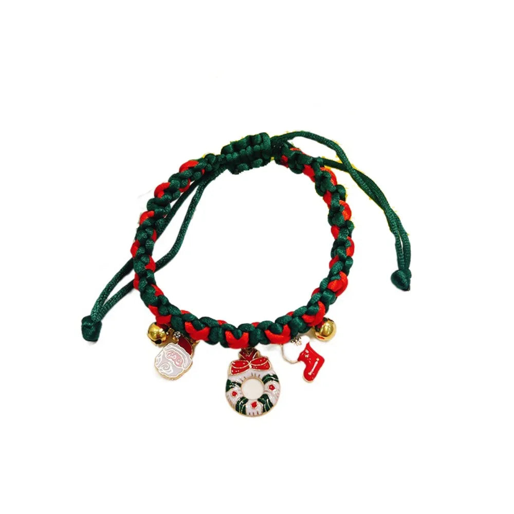 Pet Accessories Creative Christmas Pet Collar Adjustable Exquisite Pet Necklace Cute Fashion Cat Neck Strap Pet Shop