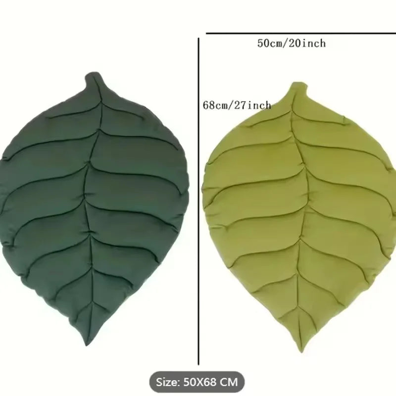 Soft Cotton Leaf Shaped Pet Bed Mat Double Sided Washable Sleep Blanket For Kitten Puppy Dog Comfort Floor Rug Home Pet Pad
