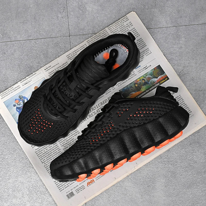 Men Comfortable Running Shoes Breathable Thick Sole Non-slip Casual Sports Shoes Cushioning Outdoor Walking Sneakers for Women