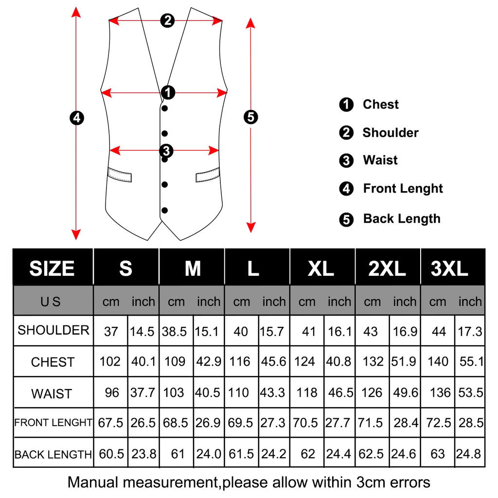 Wedding Classic Red Paisley Dress Vest for Man Fashion V-neck Luxury Men's Business Waistcoat Bowtie Pocket Square Cufflinks Set