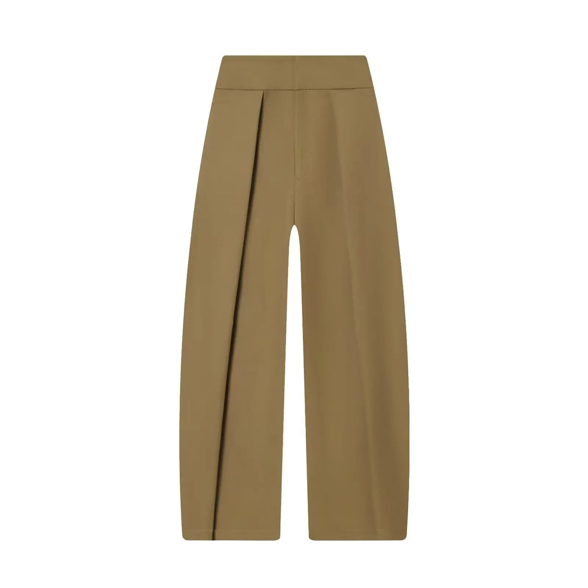 Fashionable Balloon Silhouette Pleated Pants Women's New Arrival Spring Summer Natural Waist Polyester Fiber Casual Trousers