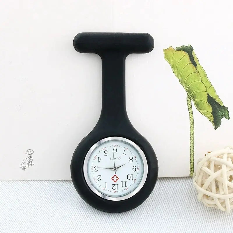 Nurse Watch for Women Men, Silicone Lapel Pin Pocket Fob Doctor Pocket Lapel Clip On Watch for Week Doctor Nurse Birthday Gifts