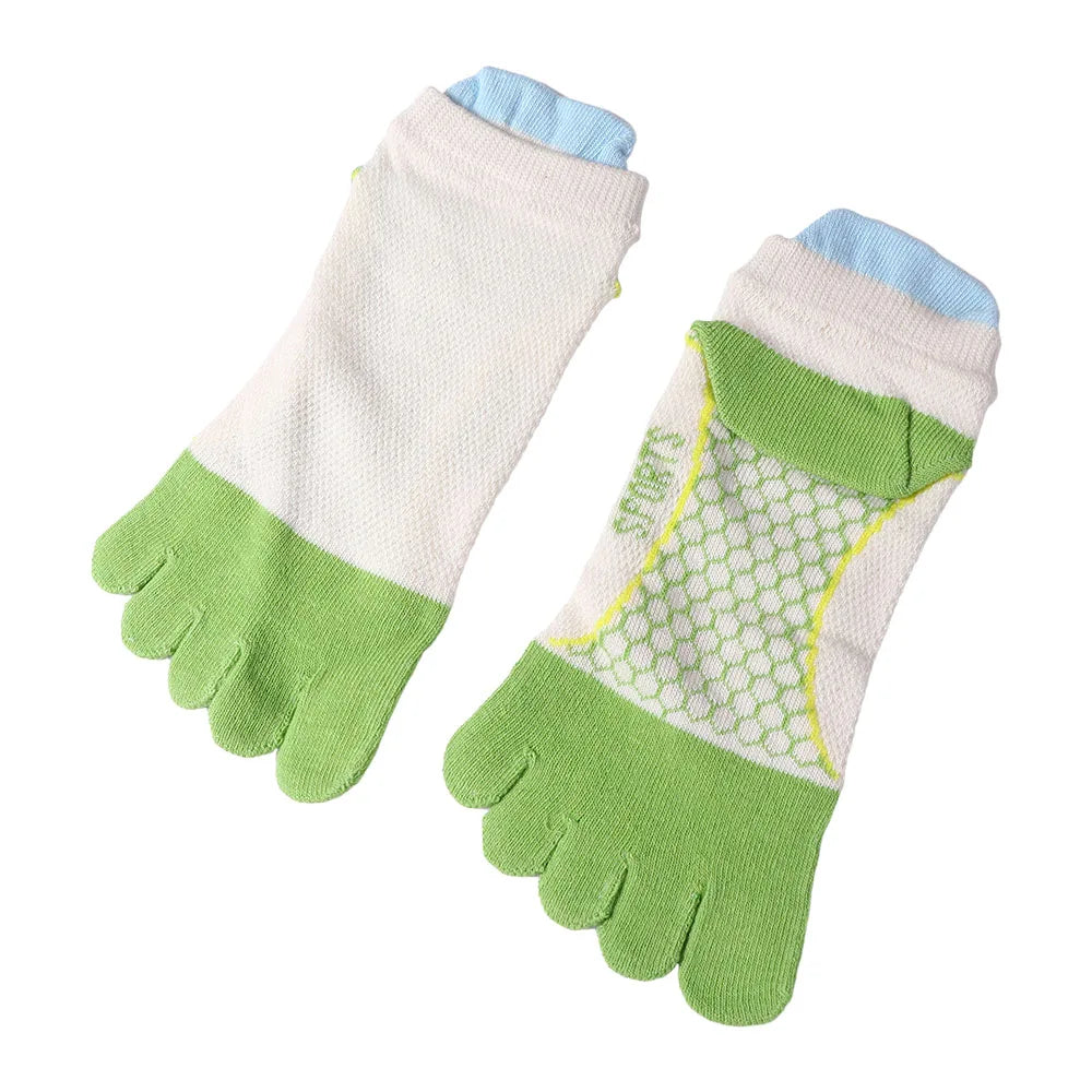 Anti-slip Five Finger Socks Kids Cotton Mesh Breathable Children Accessories Sport Split Toe Hosiery