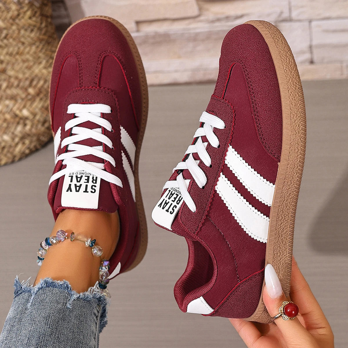 2025 New Women Sneakers Spring Luxury Flat Loafers Comfortable Slip on Soft Female Sneakers Lightweight Outdoor Shoes for Women