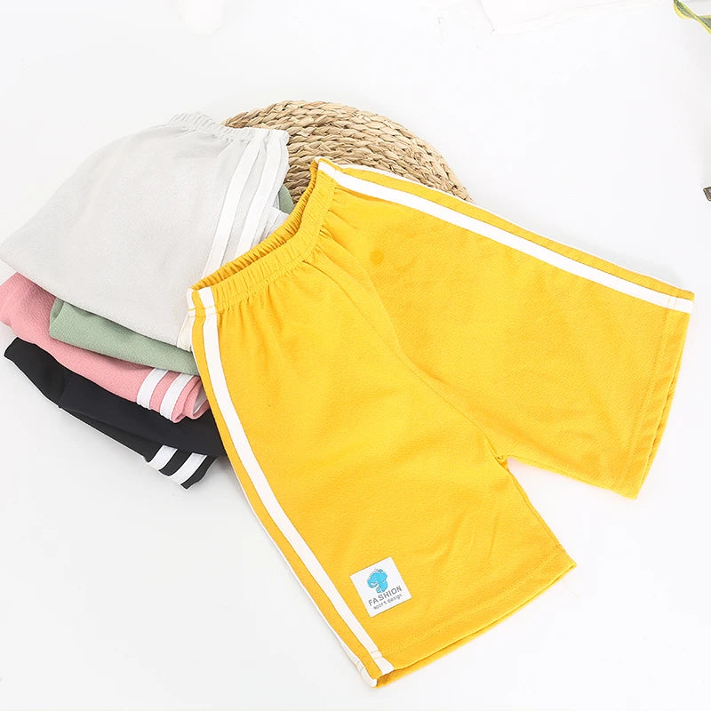 Kids Boys Sports Shorts 2-10Y Elastic Waist Summer Short Pants Casual Shorts 6 Colors Summer Running Short Pants for Boys