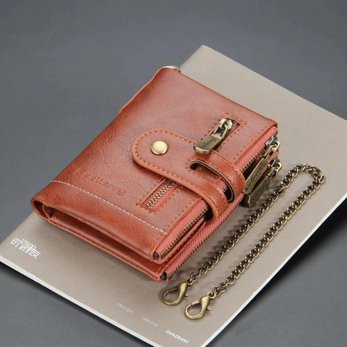 New Men Wallets Name Engraving 11 Card Holders Men Short Purse Double Zipper Coin Pocket High Quality Male Purse Cartera