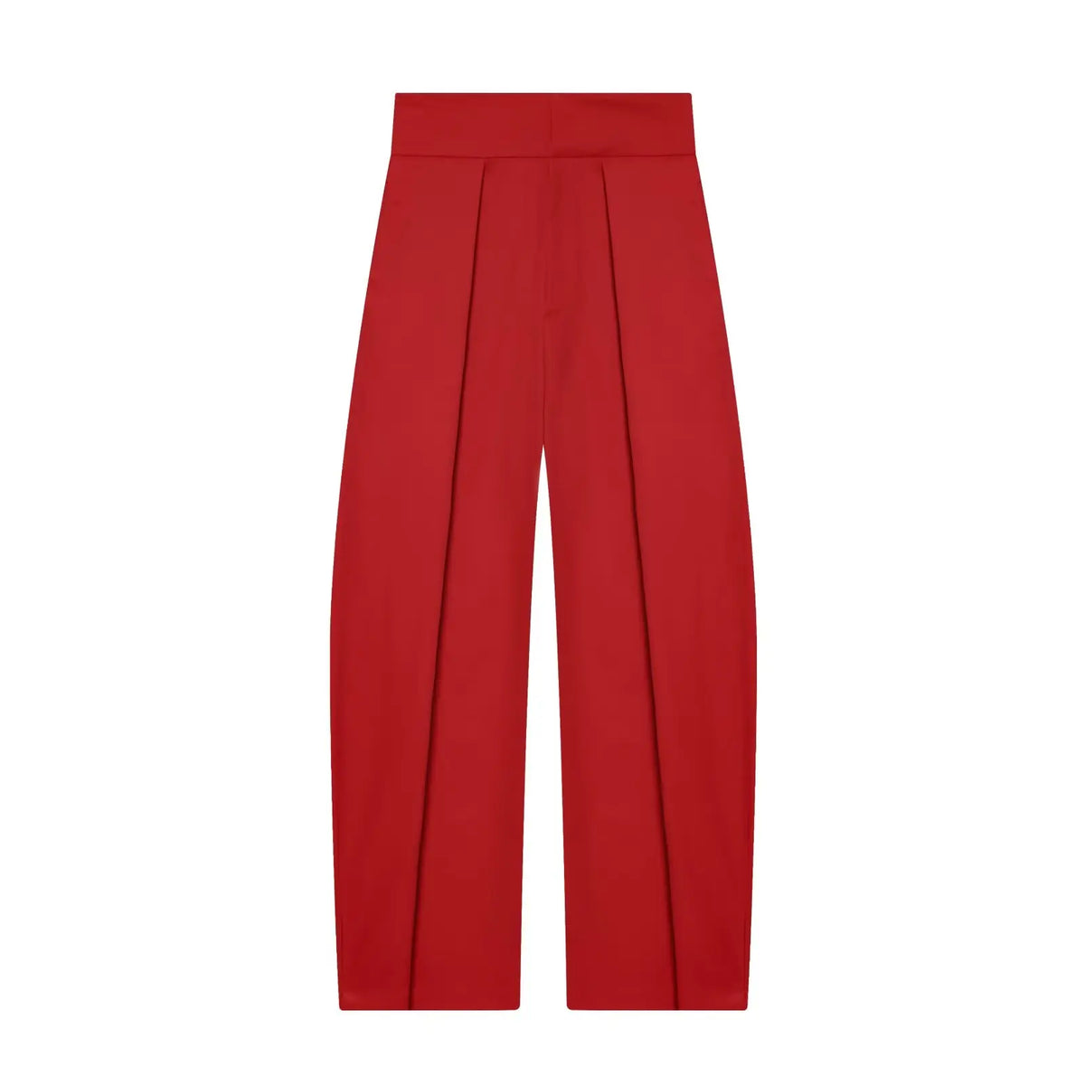 Fashionable Balloon Silhouette Pleated Pants Women's New Arrival Spring Summer Natural Waist Polyester Fiber Casual Trousers