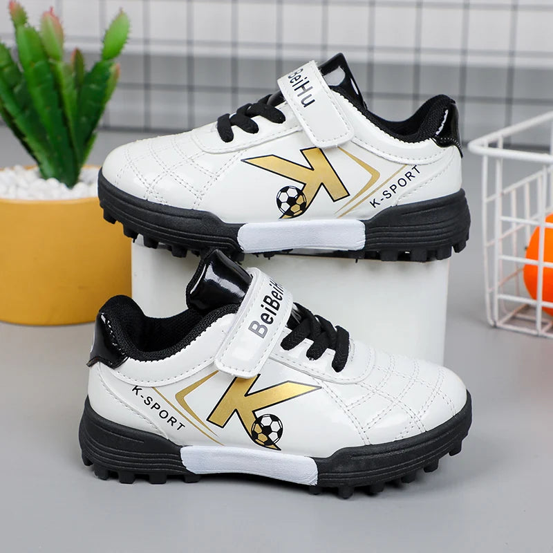 Soccer Cleats for Kids 2024 New Children Football Cleats Fashion Firm Ground Soccer Shoes