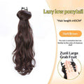 Wig Synthetic Ponytail  Low Side Ponytail Claw Clip Women's Layered Slightly Curly Big Wave Natural Braid Wig