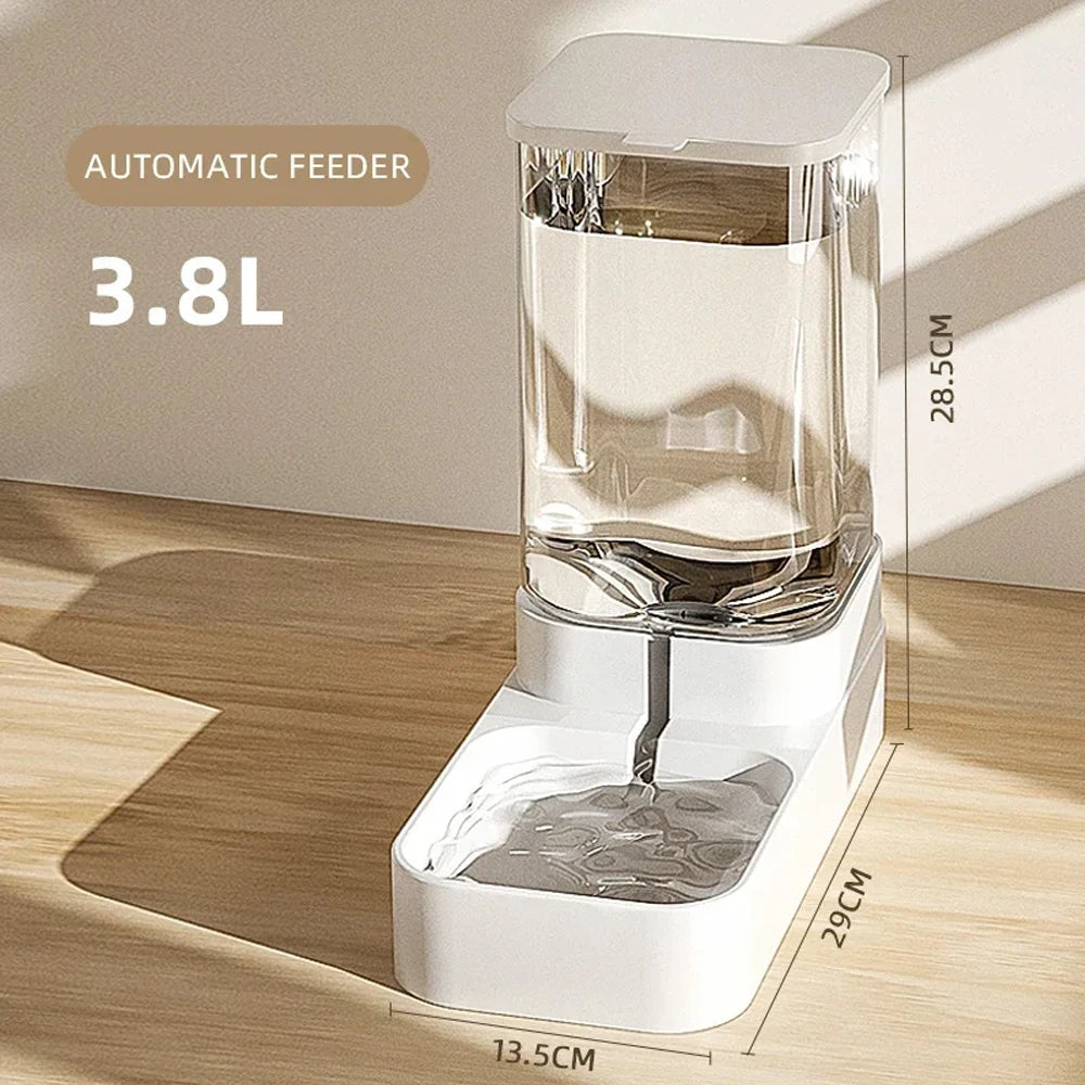 Pet Feeders and Drinkers Large Capacity Food Storage Dispenser Containers Durable Gravity Feeding Stations For Dogs And Cats