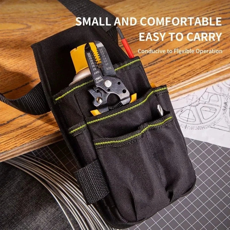Tool Belt, Small Tool Pouch with Belt Clip, Electrician Tool Pouch, Tool Belts for Men, Utility Pouch with Adjustable Belt