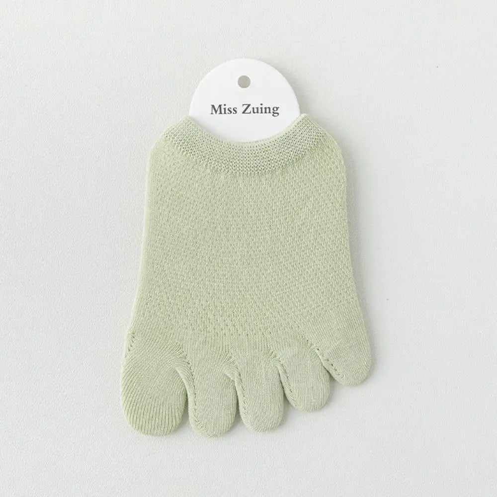 Anti-slip Five Finger Socks Kids Cotton Mesh Breathable Children Accessories Sport Split Toe Hosiery