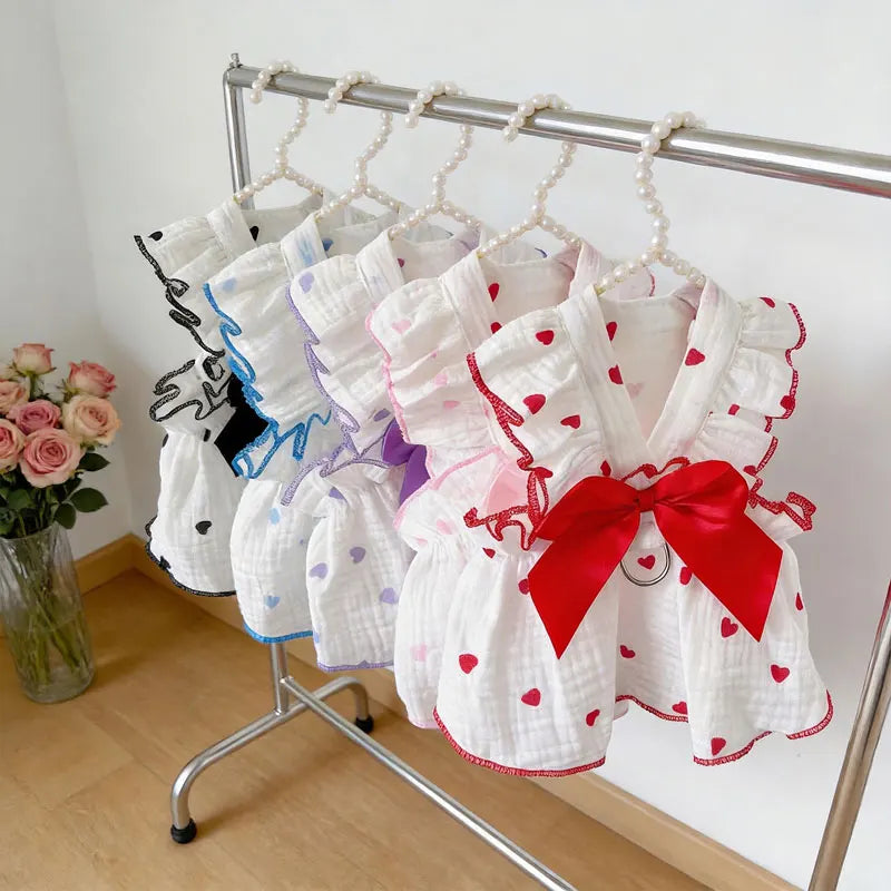 Pet Dresses And Clothing For Dogs And Cats, Including Spring And Summer Outfits For Teddy Bear, Pomeranian, And Pomeranian Rbeed