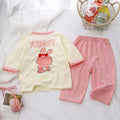 Baby Pajamas Sets Cotton Summer Child Pajamas Toddler Long Sleeve Boys Girls Nightwear Pyjamas Kids Cartoon Homewear Clothes