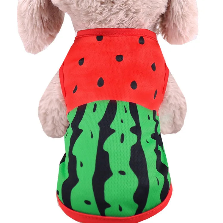 Pet Dog Clothes Cartoon Clothing Puppy Dogs Soft Vests Summer Shirt Casual T-Shirt for Small Pet Supplies