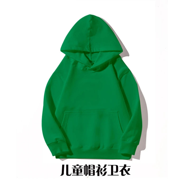Hoodie Sweatshirts for Boys Clothing Autumn White Casual Sport Long Sleeve Girls Jackets Children's Clothes Teen 6 8 10 12 Years