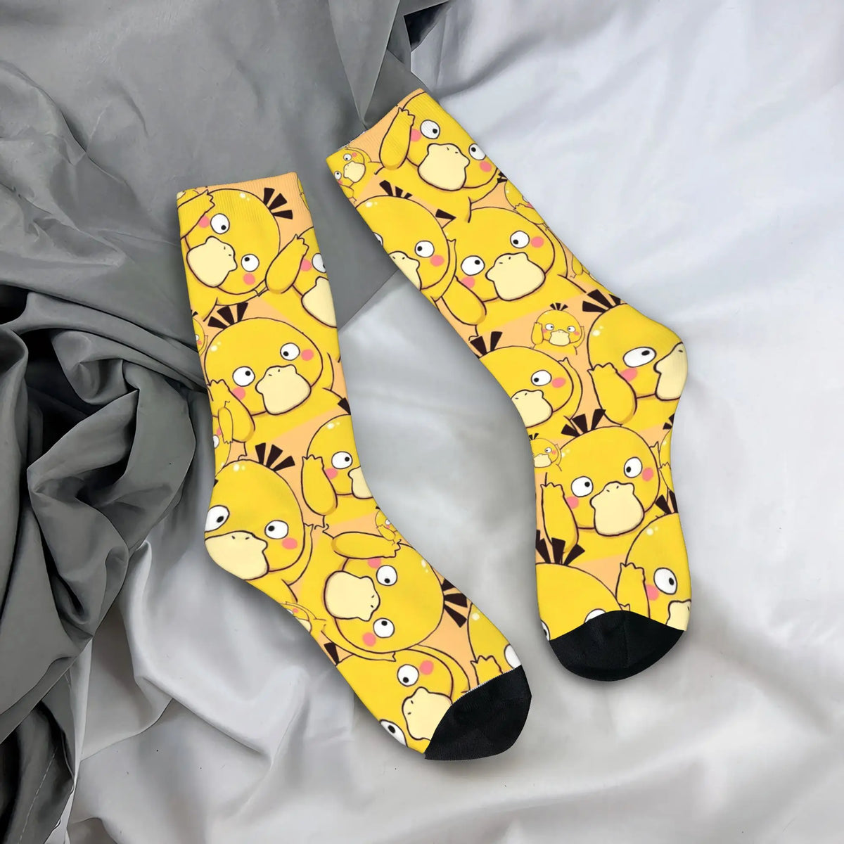 Happy Funny Male Men Socks Hip Hop Pokemons Cartoon Gengar Sock Polyester  Graphic Women's Socks Spring Summer Autumn Winter