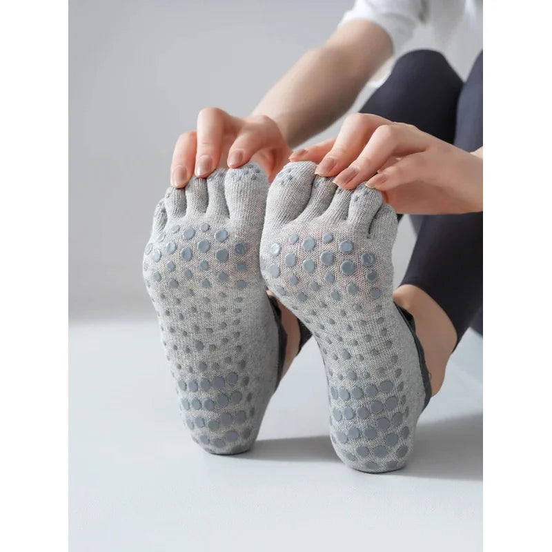 Women's Five Finger Socks 2025 Professional Anti-Slip Yoga Workout Ballet Athletic Non-Slip Socks for Gym Fitness Running
