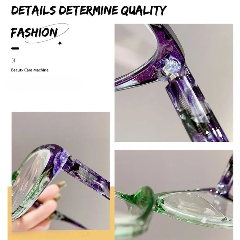 Reading Glasses For Women/Men-Blue Light Blocking Computer Reader Cat Eye Frame Trendy Fashion Clear Lens Fake Eyeglasses