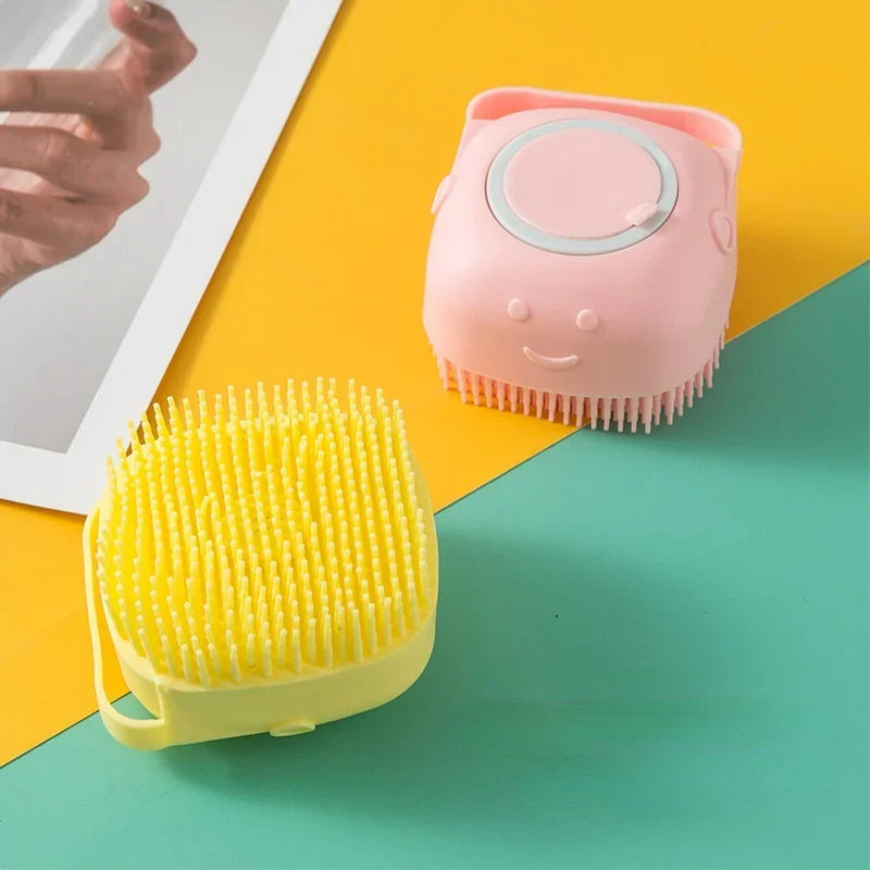 Pet Accessories for Dogs Shampoo Massager Brush Bathroom Puppy Cat Massage Comb Grooming Shower Brush for Bathing Soft Brushes