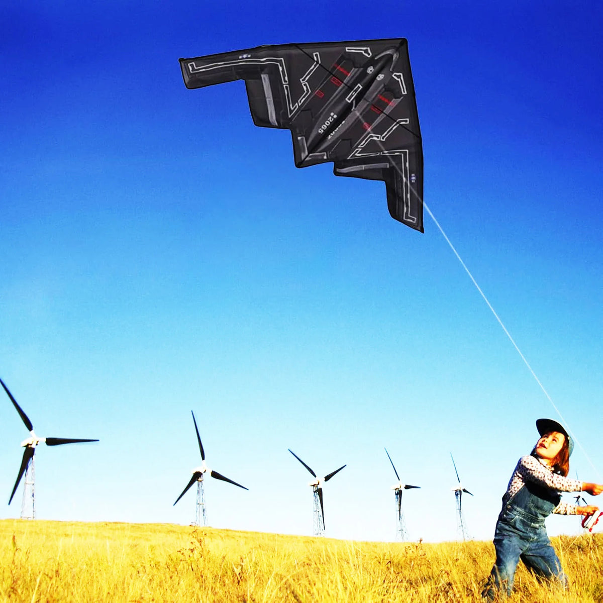 New Outdoor Fun Sports  Plane Kite With Handle And Line Good  Flying Factory Outlet  Adults