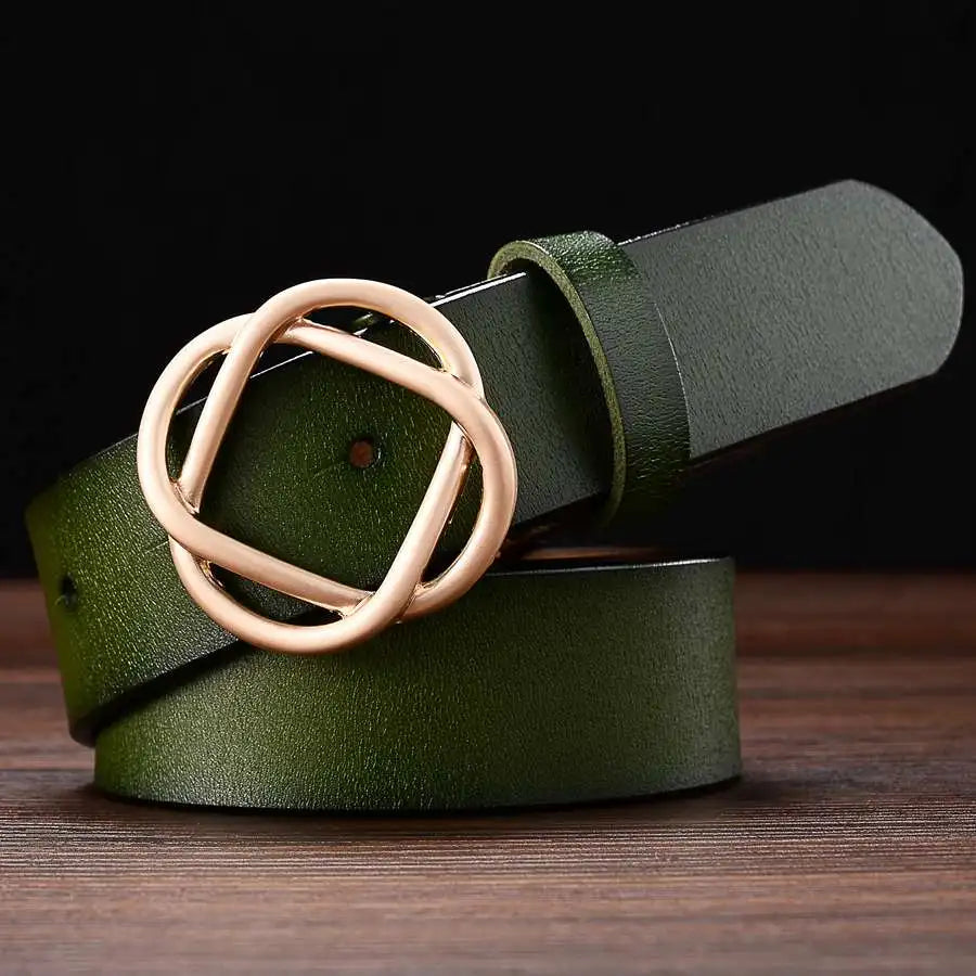 Female Belt New Classic Leather Belts for Women Brand Women Waistband Ceinture Femmes Women Belts  3.3cm Length:95-120cm