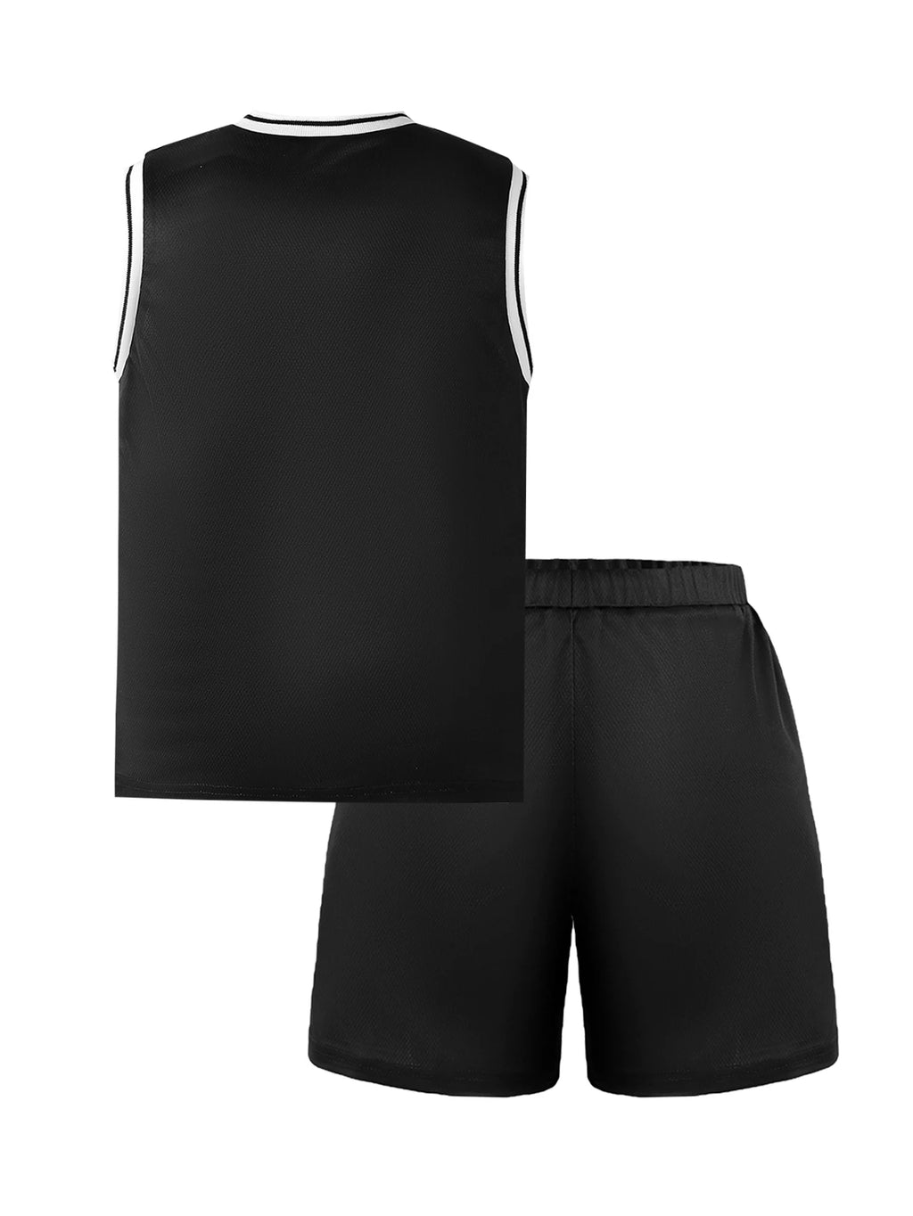 Boys' 2PCS Set T-Shirt And Shorts Sport Quick-Dry Mesh Fabric for Summer Outdoor Sports Basketball Uniform Kids' Active Wear