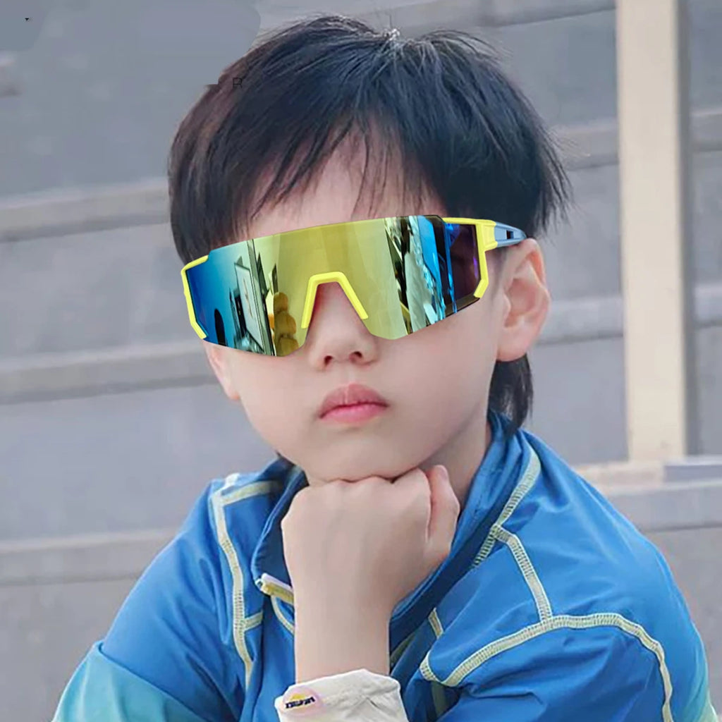 Fashion Children's Sunglasses Boy Trend Outdoor Cycling Sun Glasses Girls Uv Protection Colorful Lens Sports Eyewear Kids