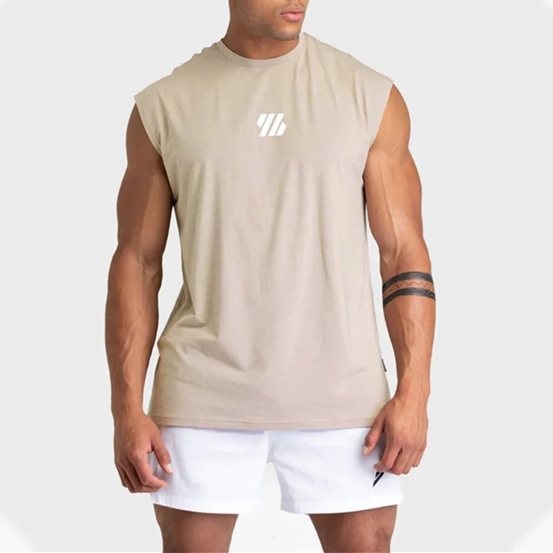 Summer new Gym Vest Men Bodybuilding Sleeveless Sports Tank Top quick-drying mesh Fitness Running Tank Top men Clothes