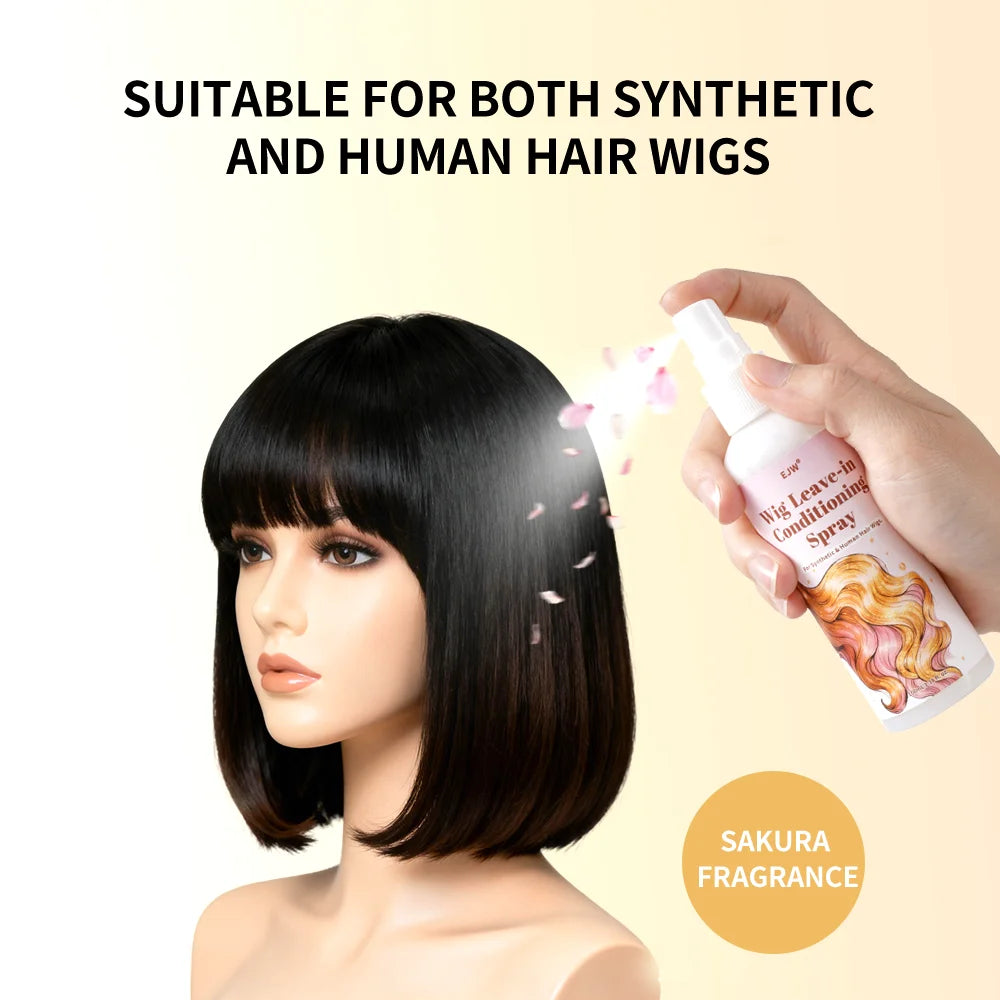 Wig Hair Care Oil Spray, Hydrates & Smooths, Anti-Frizz, Easy Combing, Extends Service Wig Life, 48H Fragrance Lock.