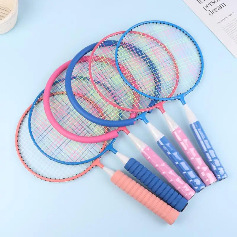 Toy Double Racquet Set Comes With Carrying Backpack Kids Sports Equipment Children Lightweight Badminton Rackets Family Game
