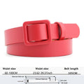 Women's Trousers Belt Fashion PU Leather Black Waistband High Quality Trend Woman Waist Belts Durable Working Belts DT077