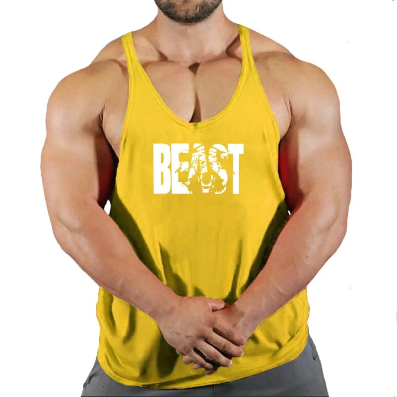 Men's Vest Sportswear Singlet Brand Vests Bodybuilding and Fitness Stringer Singlets Undershirt Man Clothing Muscular Shirt Gyms