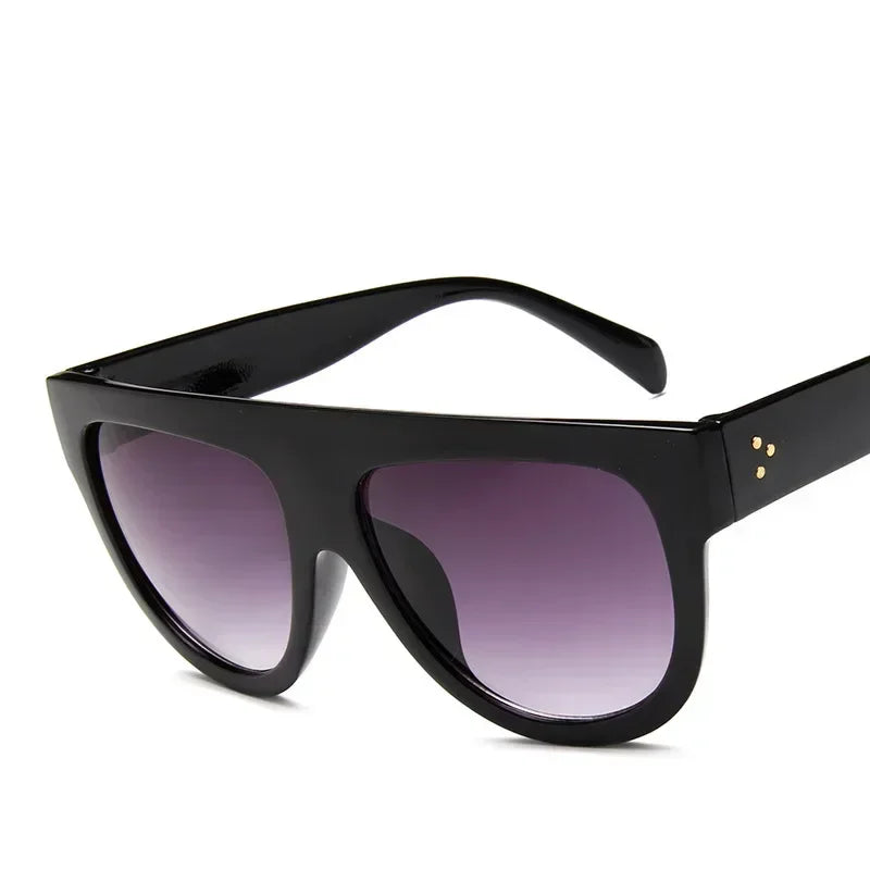 New Half Round Sunglasses Women Trendy Brand Designer Beautiful Sun Glasses Female Big Frame Outdoor Oversized Eyewear