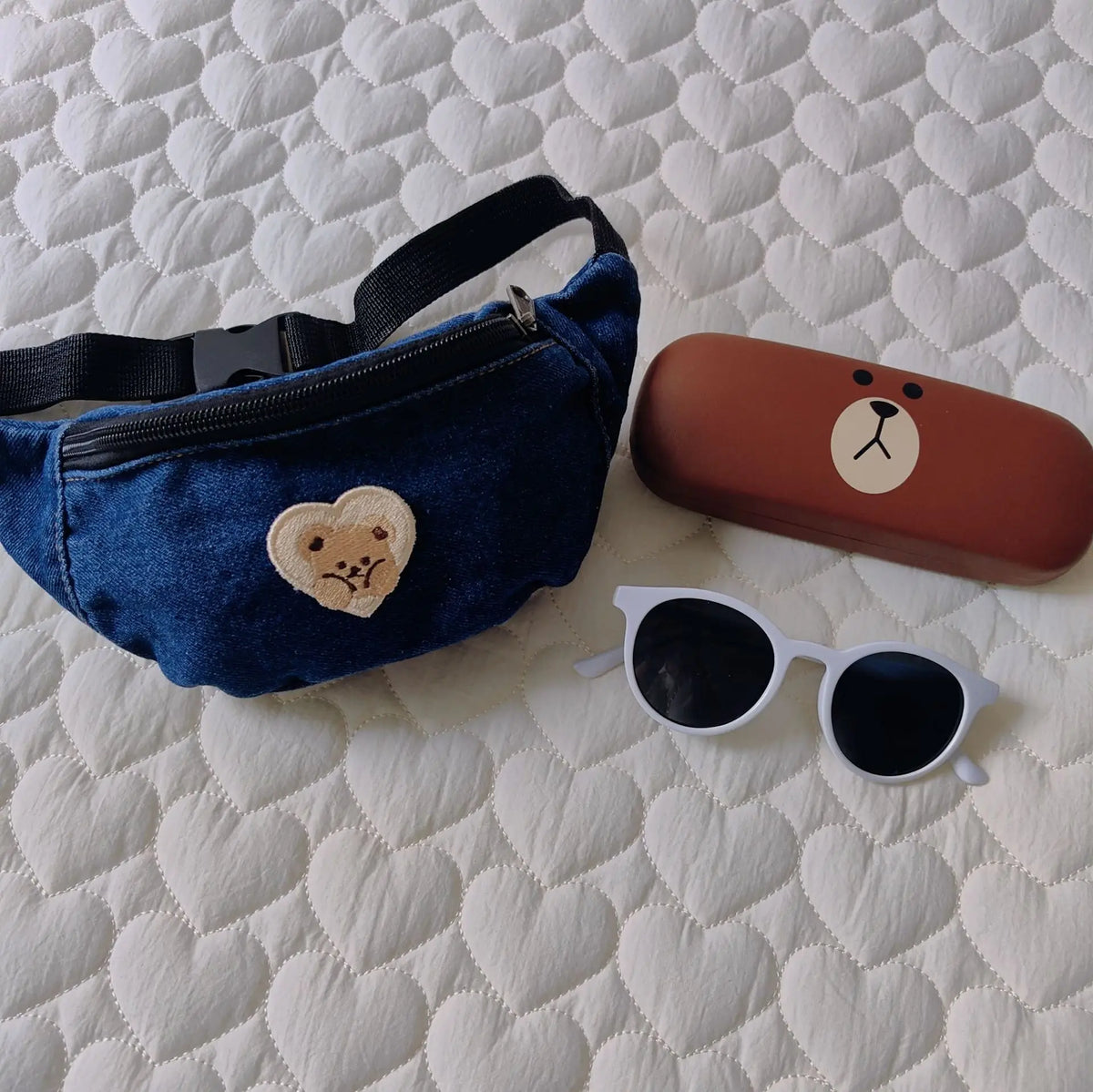 Denim Waist Bag for Kids Fashion Fanny Pack for Little Boy Girls Children's Bum Bag Lightweight Chest Bag Cool Shoulder Bags