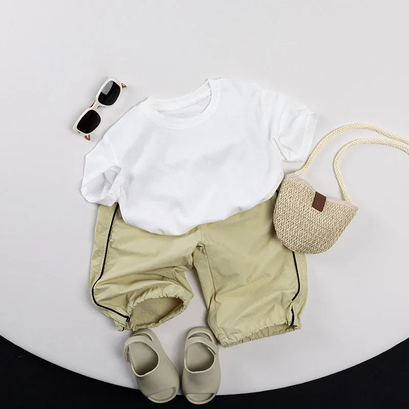 Children's Pants 2025 Summer New Boys Casual Pants Thin Cotton Baby Girls Mosquito-proof Trousers Kids Clothes