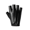 Fingerless Men Gloves PU Leather Motor Punk Gloves Male Mittens Black Half Finger Outdoor Tactical Mens Leather Driving Gloves