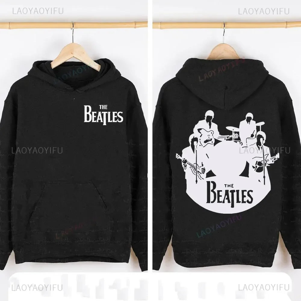 The B-Beatles Metal Rock Band Hoodie Men Women High Quality Sweatshirt Autumn Oversized Pullovers Autumn and Winter Long Sleeve