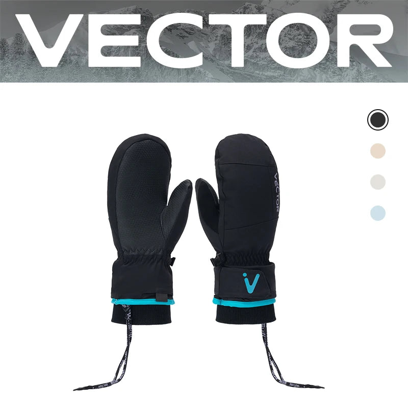 VECTOR Men's and Women's Detachable Cotton Protective Gloves Are Windproof Splash Proof Anti Slip Warm and Wear-resistant