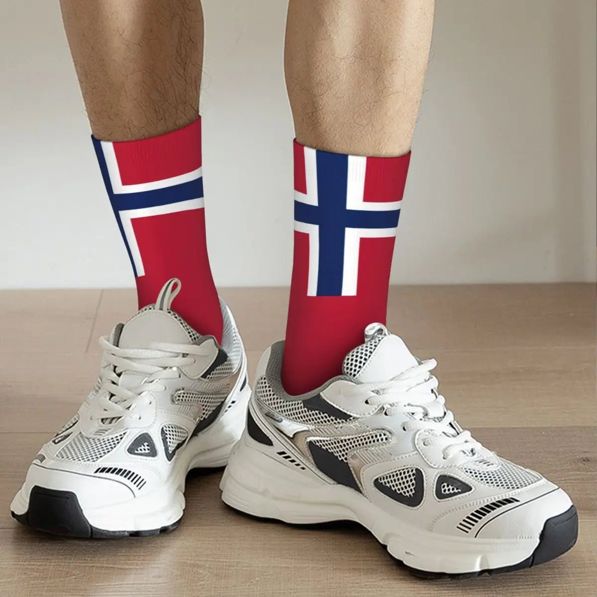 Fashion Male Men Socks Casual Norway Flag Sock Sport Women Stockings Spring Summer Autumn Winter
