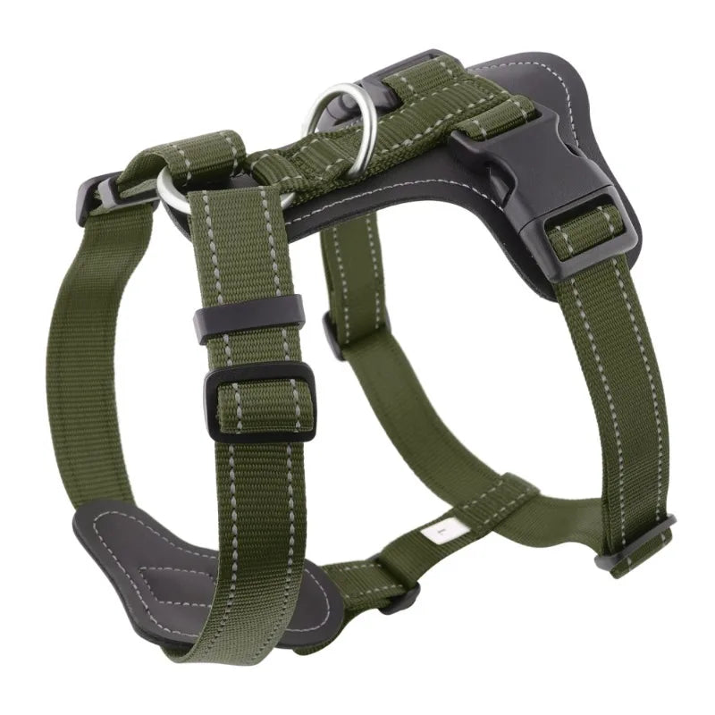 New High-quality Collars Harnesses Leather Dog Leash for Large Medium and Small Dogs Walking Harness Vest-style Pet Supplies