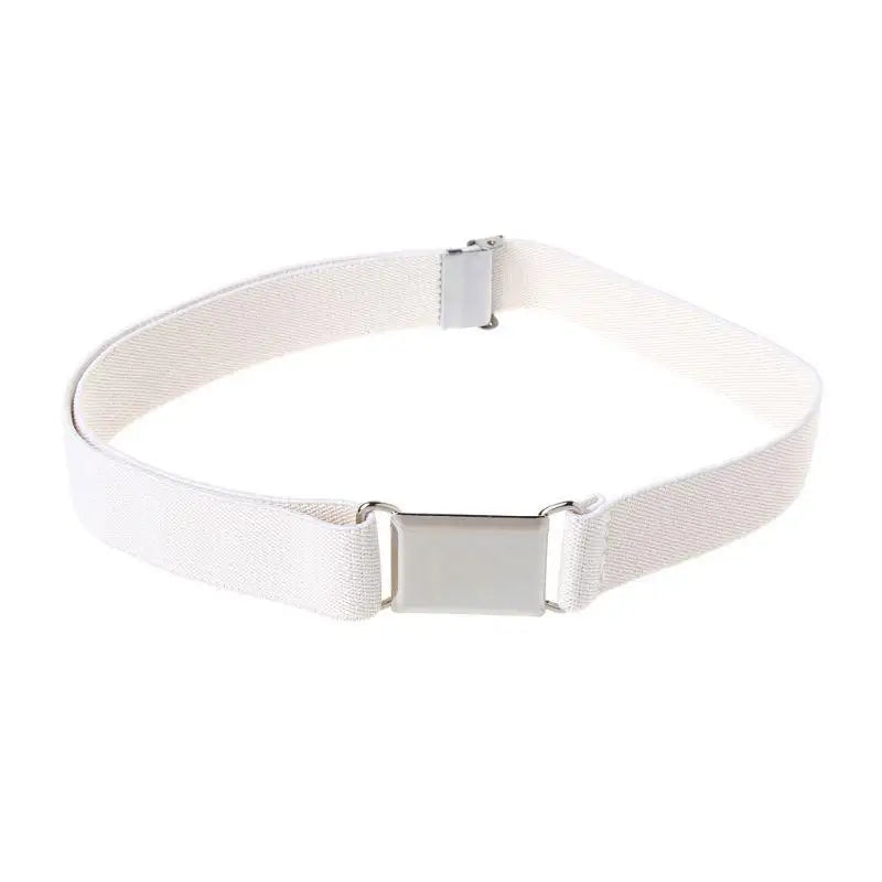 31BB Children Kids Color Unisex Canvas Belts Boys Girls Elastic Belt Adjustable