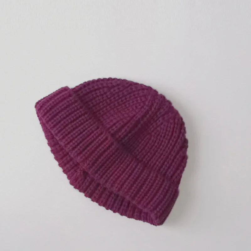 2026 Baby Knit Hat for Boys Girls Autumn Winter Warm Kids Beanie Adult Children Knit Cap Newborn Kids Caps Elastic Bonnet