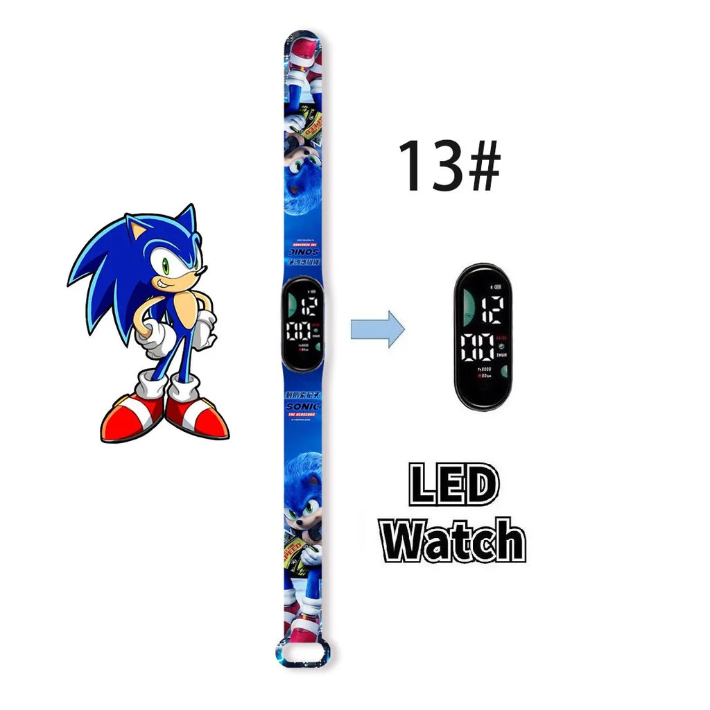 Kids LED Watch Touch Control Digital Watch Silicone Strap Waterproof Sport Wristwatch for Boys Girls Children Birthday Gift