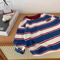 2026 Fashion Stylish Boys' Striped Sweatshirt Comfortable Long Sleeve Top for Spring & Autumn Casual Base Layer Shirt Kids