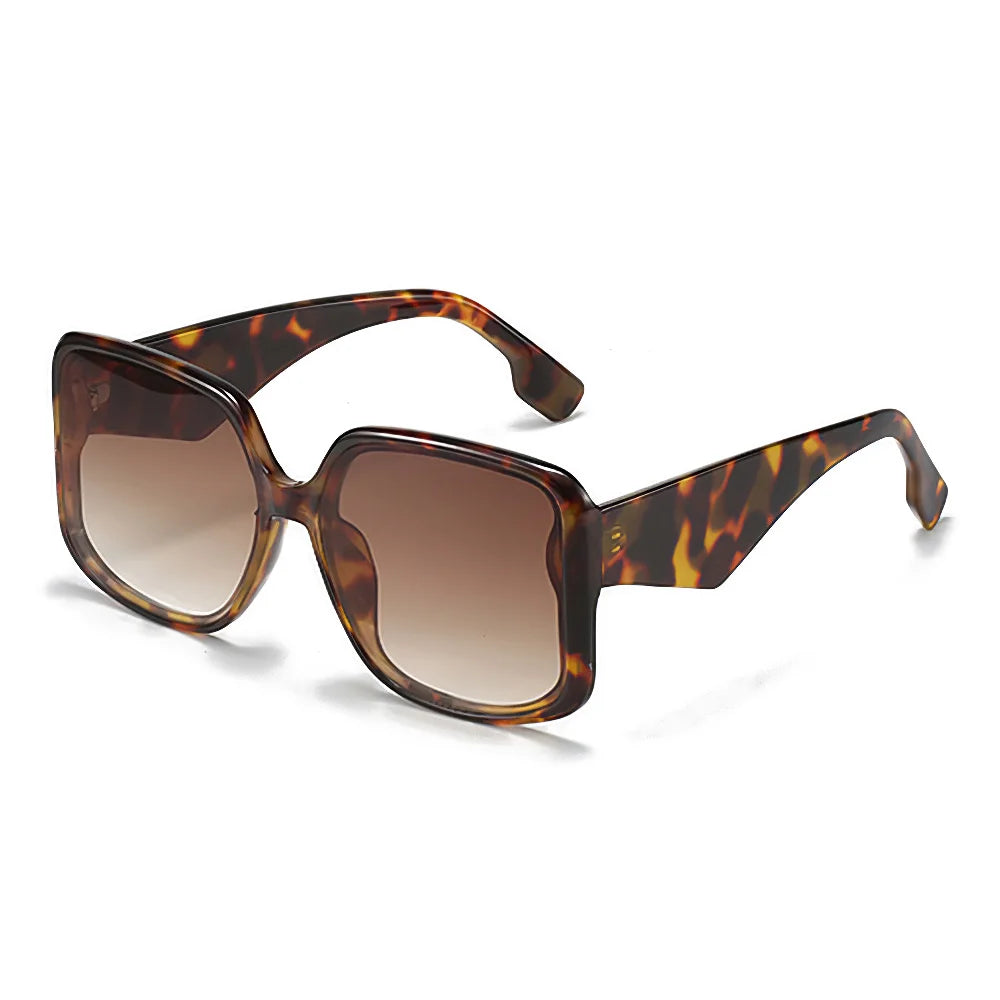 2025 New In Sunglasses for Women Unique Double Frame Design Sunglasses with Oversized Frame and Gradient Lenses UV400