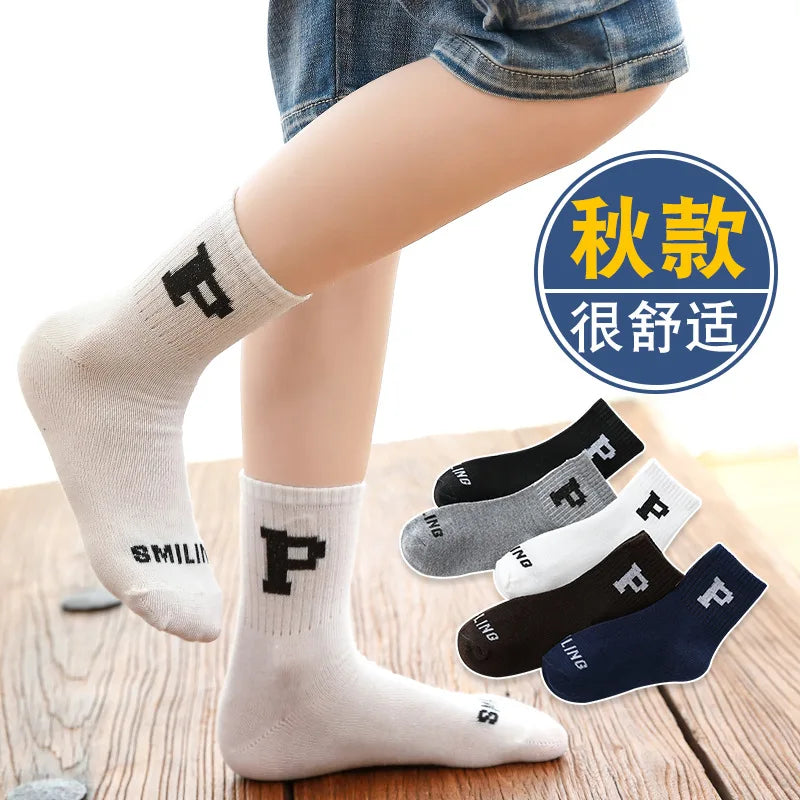 1-12 Years Children's Socks Autumn Casual Socks Boys and Girls Korean Cartoon Autumn Socks Kids Accessories