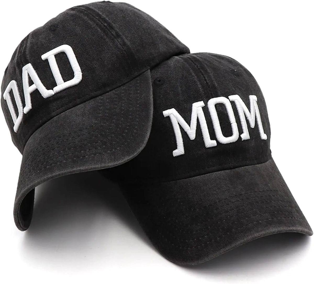 Mom and Dad Hats Fathers Day Mom Dad Gifts Hat Embroidered Adjustable Baseball Caps Gift for Couples Parents pd