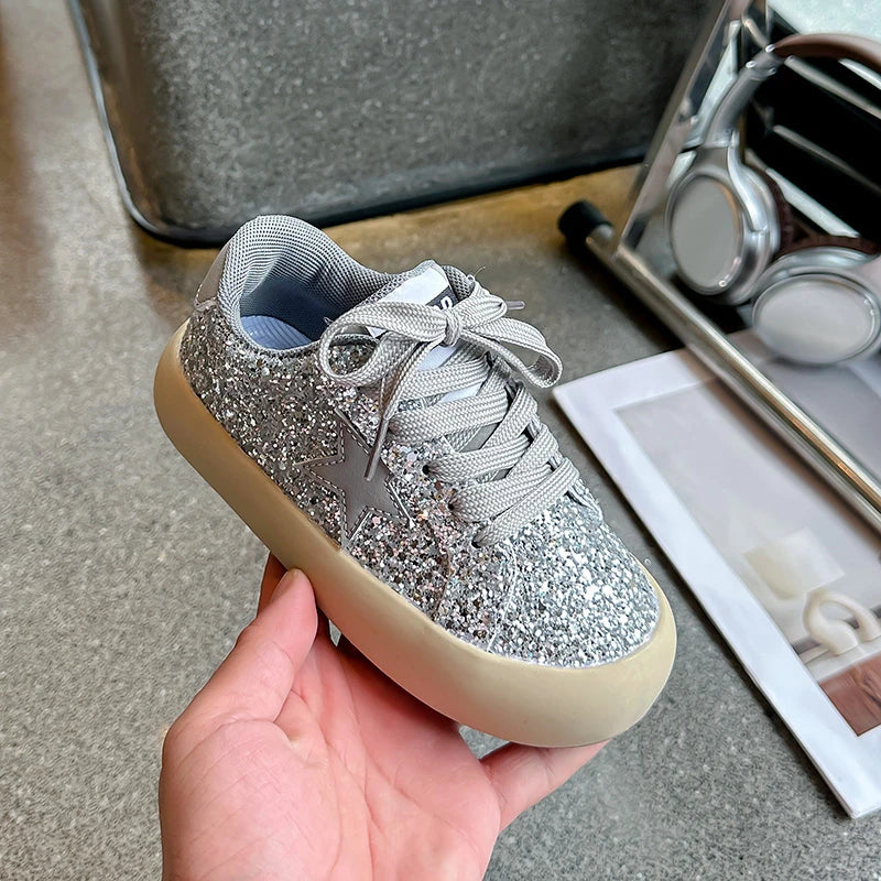Sneakers Kids Summer New Boys Girls Sports Mesh Shoes Casual Board Shoes Leather Soft Soled Children Small White Shoes