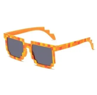 Kids and Adults Sunglasses Cosplay Action Game Peripheral Toy Square Glasses Pixel Mosaic Sunglasses Thug Life Sunglasses Gifts